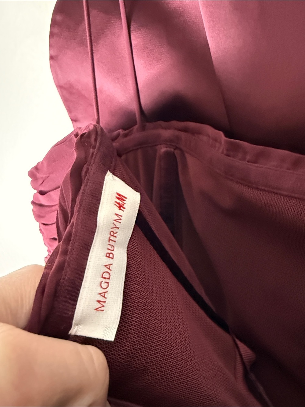 H&M x Magda Butrym ROSE-APPLIQUÉD GATHERED DRESS - Picture 8 of 9
